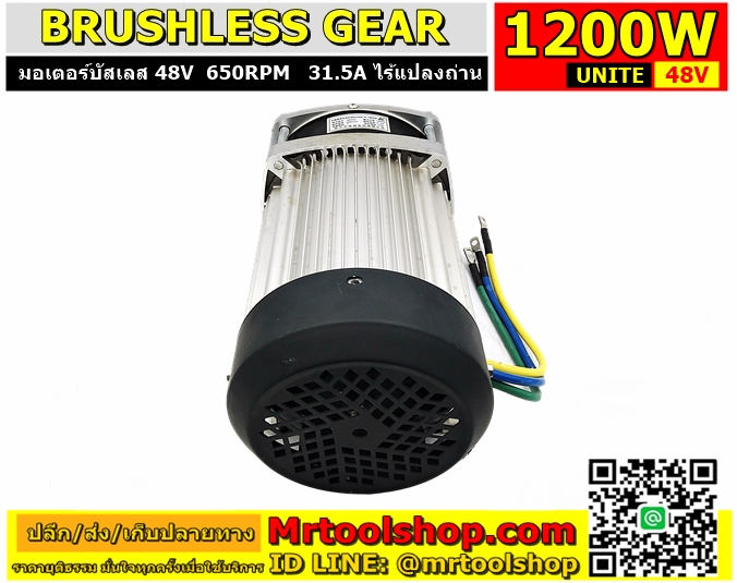 มอเตอร์บัสเลส 48V 1200W 